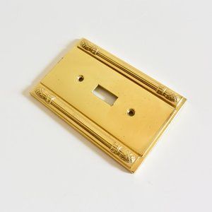 AmerTac Solid Brass Light Switch Outlet Plate Cover Pineapple Design Pattern